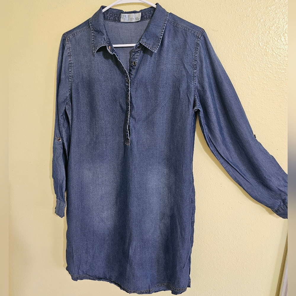 Time and Tru Indigo Denim Tunic